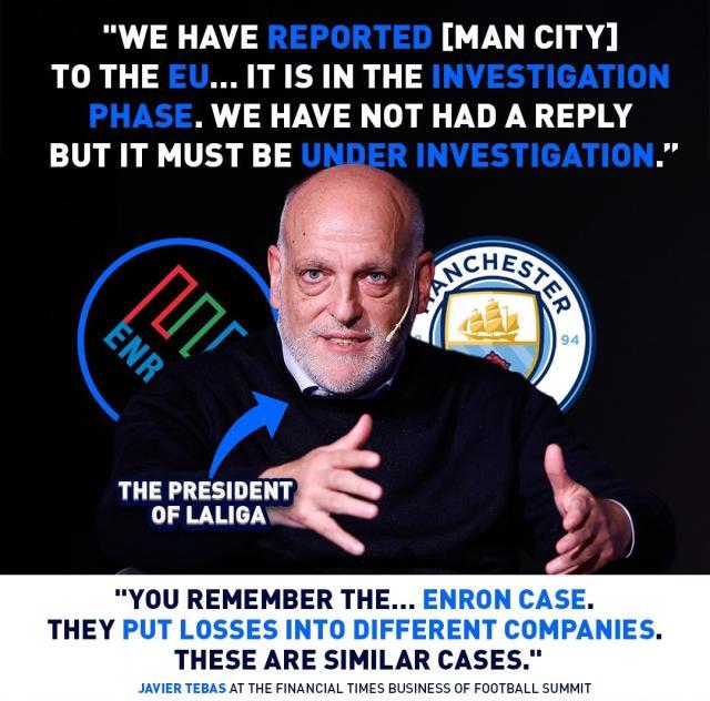 星空体育官网-英超115项指控未结，曼城又被西甲告上欧盟